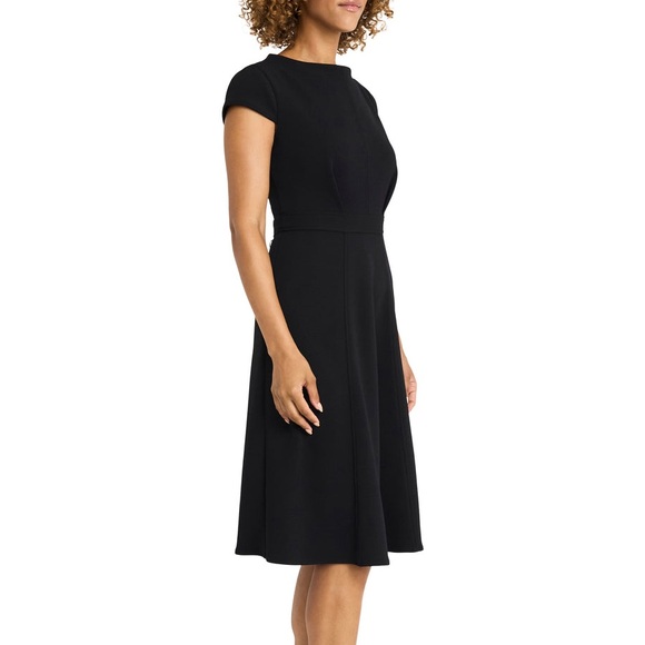 nwt Maggy London “Samantha” Black Midi Dress Size 8 (Medium) - Picture 1 of 9